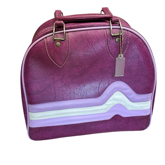 Vintage Handbags - Vintage Purple Don Carter Bowling Bag